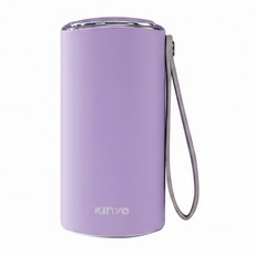 Kinyo 智能溫控充電暖暖寶 附布袋 + Type-C充電線 53 x 32 x 102mm 225g, HDW-6885, 紫色