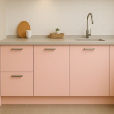 데코리아 현대인테리어 에어프리 생활방수 접착식 단색 컬러 시트지 필름, SL557핑크, 폭 1230mm x 길이 2.5m