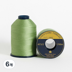 코튼빌 코아사 고급 미싱 재봉실 45수, C032, 6개