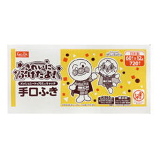 LEC ANPANMAN 麵包超人 濕紙巾 手口用, 60張, 12包