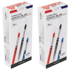morning glory 1000 Mach Slim 凝膠墨水筆 0.28mm 12入, 紅色, 2套
