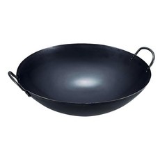 SUMMIT 日本製極鐵鍋/雙耳中華炒鍋, 1個, 黑色, 36cm