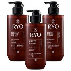 려 흑운 볼륨 모근강화 탈모증상완화 샴푸 우디향, 480ml, 3개