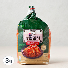 한국농협김치 썰은배추김치, 900g, 3개