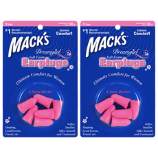 Macks 소프트 폼 드림걸 수면귀마개, 2개, 3쌍