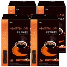espressostick 皇家榛果風味哥倫比亞義式濃縮咖啡隨身包, 1g, 100條, 4盒