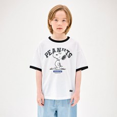 젤리스푼 아동용 통기성 피너츠 스누피 스마트링어 반팔 티셔츠