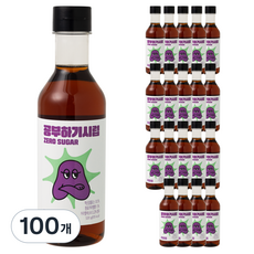 큐원 트루스위트 카페시럽 공부하기시럽 카라멜, 520g, 100개