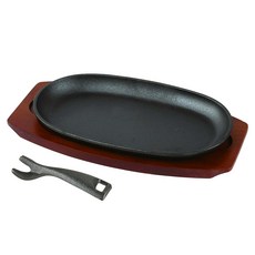 PEARL LIFE 珍珠金屬 IH適用中型鑄鐵牛排盤 27 x 15cm, 1入