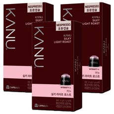 카누 실키 라이트 로스트 네스프레소 호환 캡슐 커피, 5.7g, 10개입, 3개