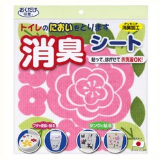 SANKO Okudake Kyuchaku 馬桶消臭貼 粉玫瑰 消臭加工 可水洗, 1個, 30g