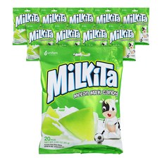 MiLKiTa 甜瓜奶糖, 80克, 10個