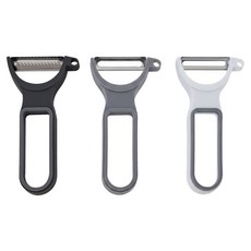 let's cook 樂司廚品 瓜刨, 黑色 + 灰色 + 白色, 3支