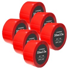 DADA 高強度雙面膠帶 50mm x 3m, 6個, 單一顏色