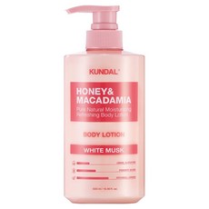 쿤달 허니 앤 마카다미아 퓨어 바디로션 화이트머스크향, 500ml, 1개