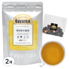 에버티 피치 우롱차 과일향 가향차 티백, 2g, 24개입, 2개