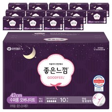 좋은느낌 오리지널 생리대 날개형, 슈퍼롱, 10개입, 15개