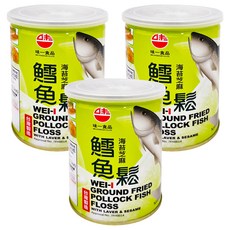 味一食品 海苔芝麻鱈魚鬆 150g, 3罐