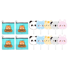 2Young Design 動物朋友風扇 5p + 動物拉鍊袋中 2p 套裝, 薄荷(拉鍊袋),隨機出貨(風扇), 2組