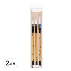 아트시크릿 산양모 동양화 수채화 브러쉬 세트 BG-05, 대, 중, 소, 2세트