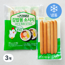 진주햄 더건강하닭 닭가슴살 김밥용 소시지 3개입 (냉동), 675g, 3개