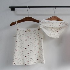 Mom's Made 女童酒紅花朵內衣褲組