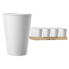 DAEHAN WELLBEING 無印刷外帶紙杯 380毫升, 100個, 1組