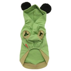 PET PARADISE 連帽米奇 寵物衣服, S, 綠色, 1件