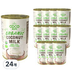 코코씸 쿠킹용 코코넛 밀크 오가닉, 400ml, 24개