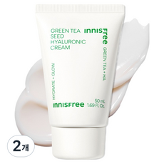 이니스프리 그린티 씨드 히알루론산 크림 튜브, 50ml, 2개
