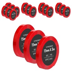 다다 초강력 실리콘 아크릴 폼 양면테이프 15mm x 3m, 18개