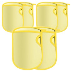 低刺激神奇搓澡手套, 黃色, 6個, 1入