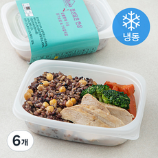 정성담은한상 숯불향에 구운 닭가슴살 & 7곡 잡곡밥 (냉동), 290g, 6개