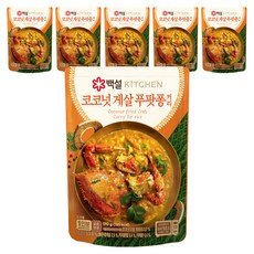 백설 코코넛 게살 푸팟퐁커리, 6개, 170g