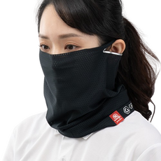 GAMZA 涼感網布防曬面罩 M1, 黑色