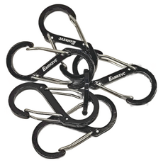 EAMKEVC 5號鋁合金八字扣 冒險黑, F, 5個