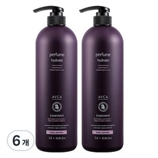 香氛護髮乳 爽身粉香, 1L, 6個