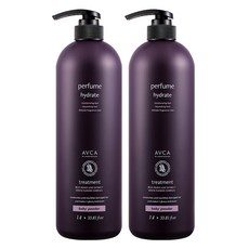 香氛護髮乳 爽身粉香, 1L, 2瓶