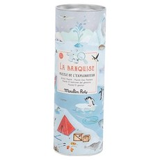 Moulin Roty 花園派對拼圖 + 放大鏡 冰雪風貌, 96片, 1組