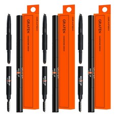 石墨烯提眉男眉, 深棕色, 3個