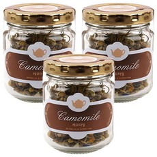 areumdre 玻璃瓶裝乾燥洋甘菊, 12g, 1罐, 3罐