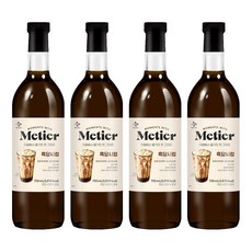 메티에 흑당시럽, 750ml, 4개