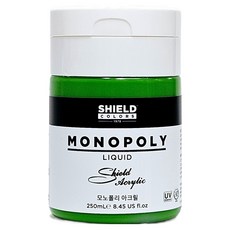 쉴드 모노폴리 아크릴물감 634 Leaf Green, 250ml, 1색