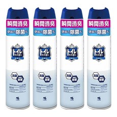 KOBAYASHI 小林製藥 如廁後強效瞬間消臭噴霧 無香味藍標 280ml/罐, 4罐