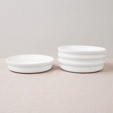 BOWLBOWL 韓國製 北歐風 BowlBowl 義大利麵碗 22cm, 牛奶白, 4個