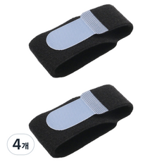 Steadial 張力調節腳趾分離固定帶 黑色, 4個