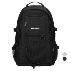NEIKIDNIS 男女通用網眼束口迷你後揹包, BLACK