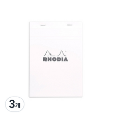 로디아 메모 패드 No 16 A5, 화이트격자, 3개