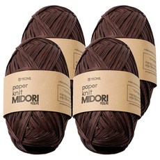 YEONIL Midori 編織線, 516 深可可色, 4個