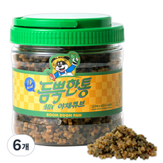 붐붐포 강아지 듬뿍한통 믹스 노즈워크 큐브 트릿, 야채맛(고구마/당근/시금치), 600g, 6개